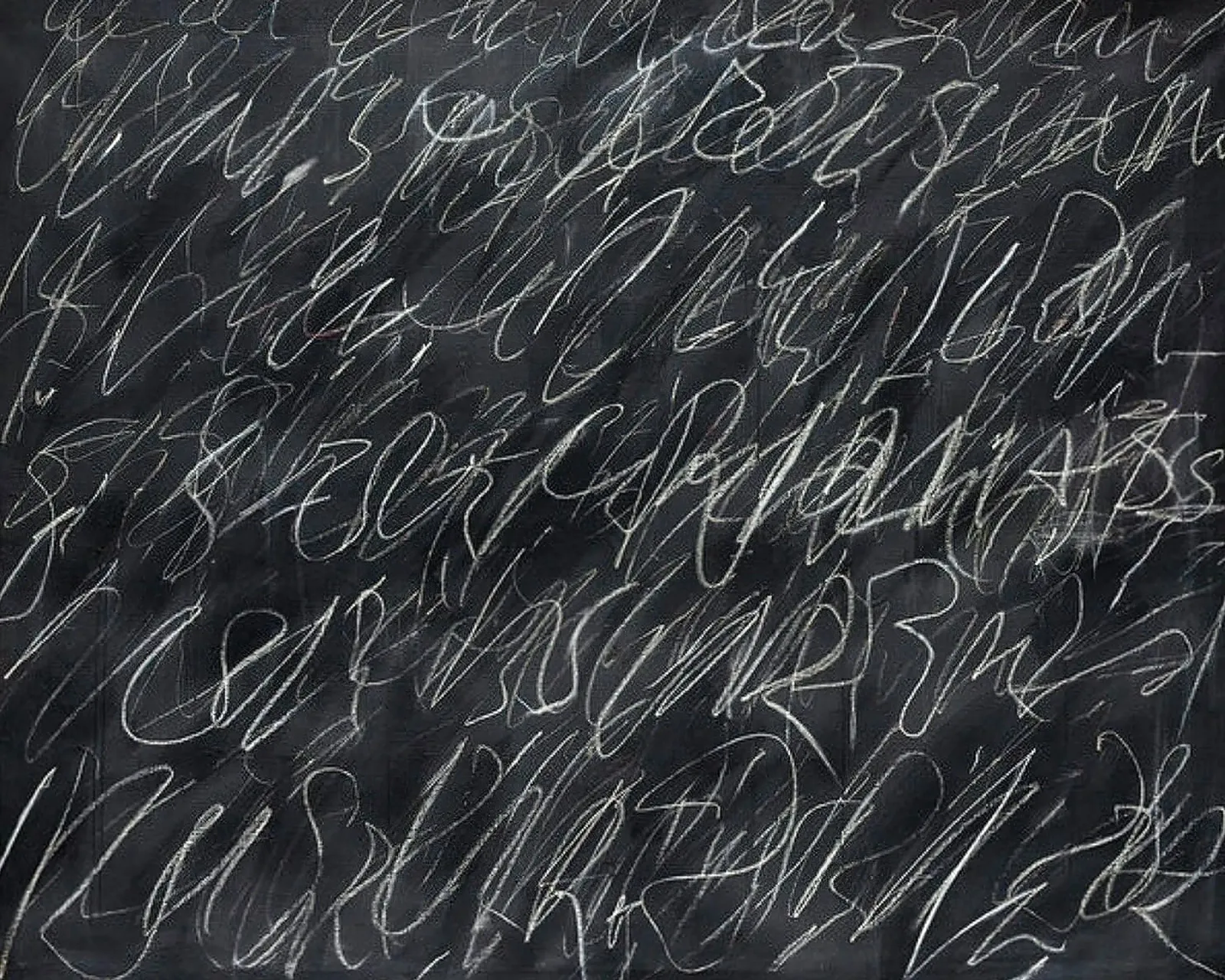 Cy Twombly Lavagna poster con telaio in alluminio da coley