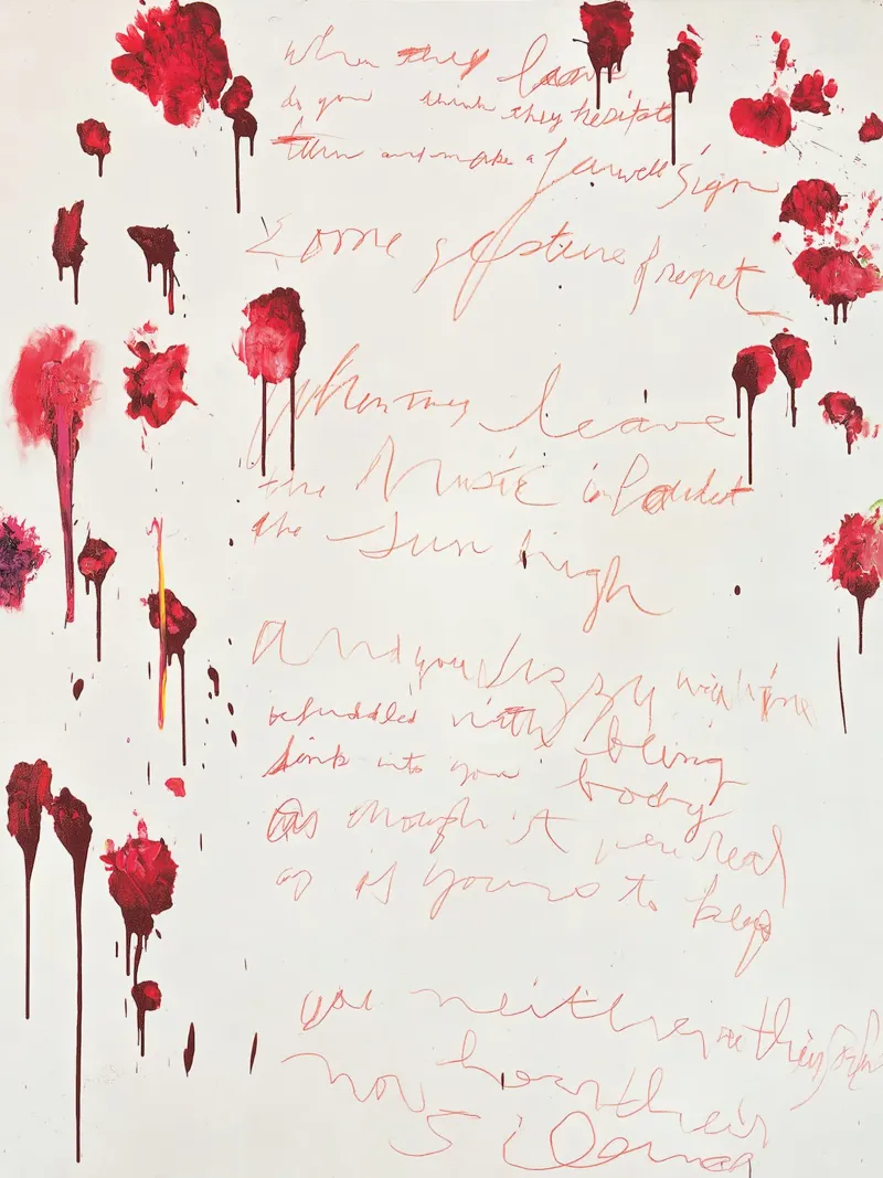 Cy Twombly Citazioni complete poster con telaio in plastica da coley