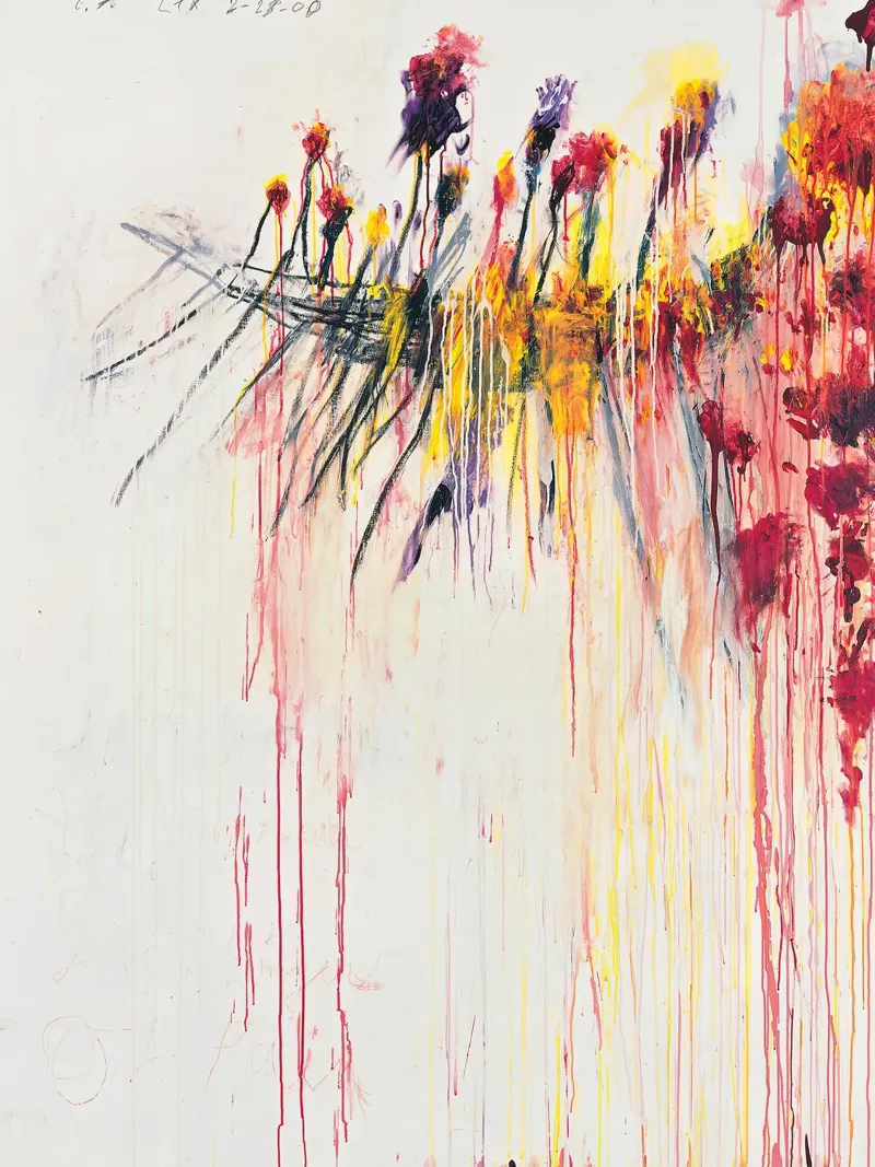 Cy Twombly Nove discorsi poster con telaio in alluminio da coley