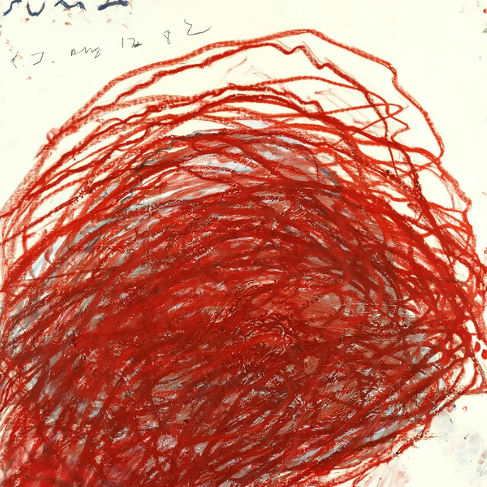 Cy Twombly Suma, 1982 poster con telaio in alluminio da coley