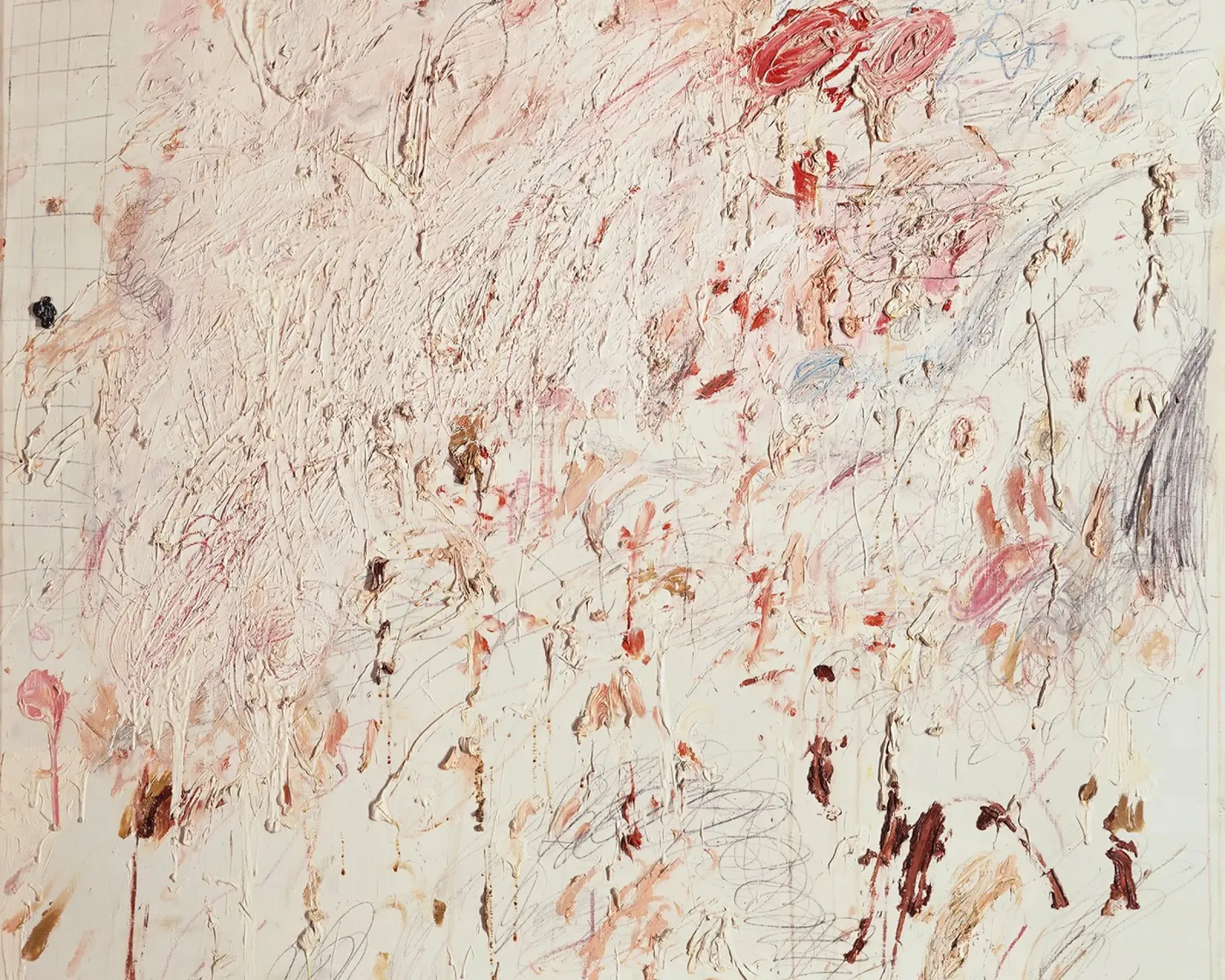 Cy Twombly Senza titolo, Roma poster con telaio in plastica da coley