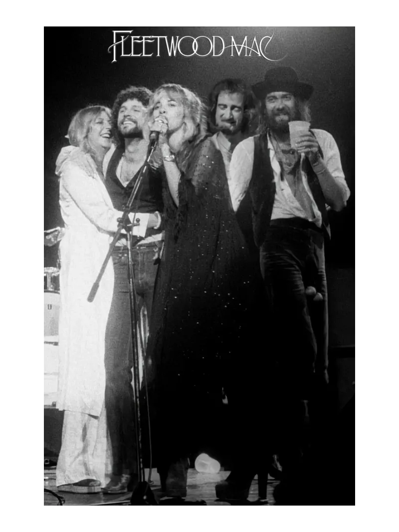 Concerto dal vivo Leggende Fleetwood Mac tela con Cornice a cassetta da mbapesartur