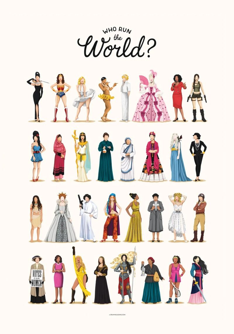 Who Run The World metacrilato de Nour Tohme