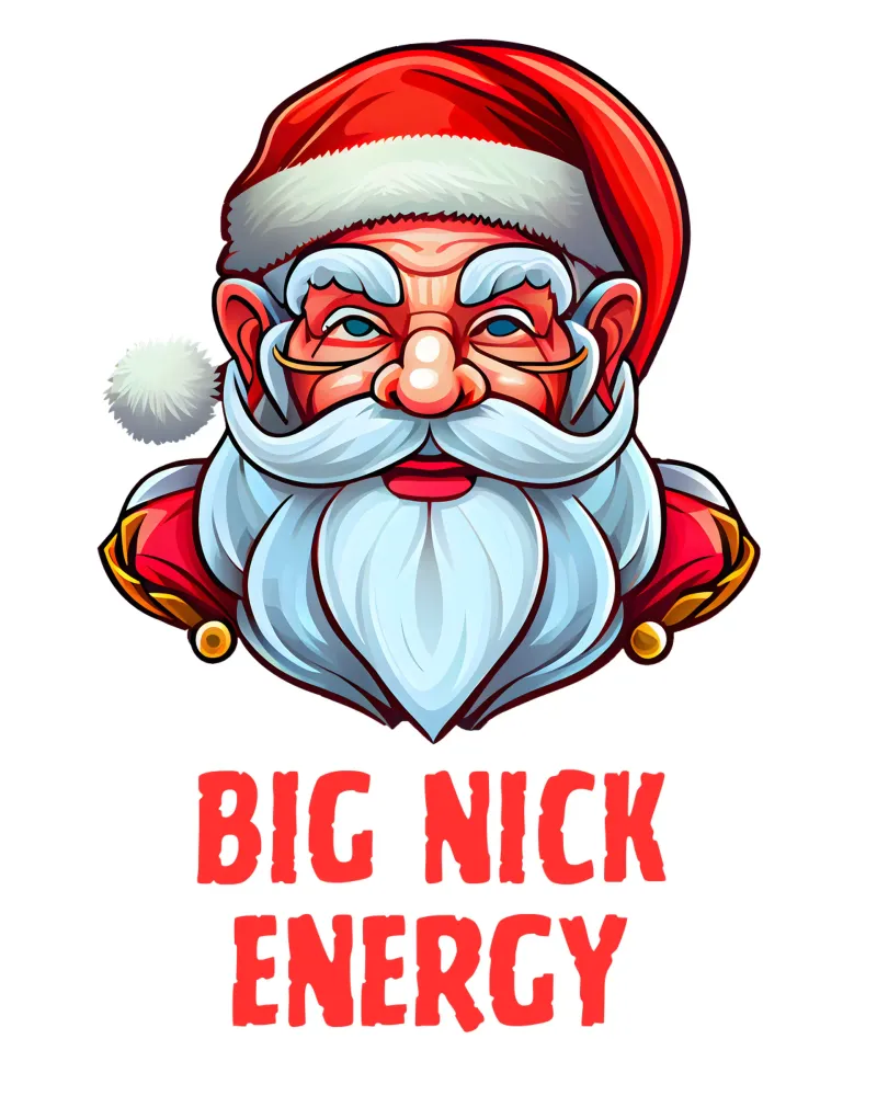Babbo Natale energetico di Big Nick poster da muhidines