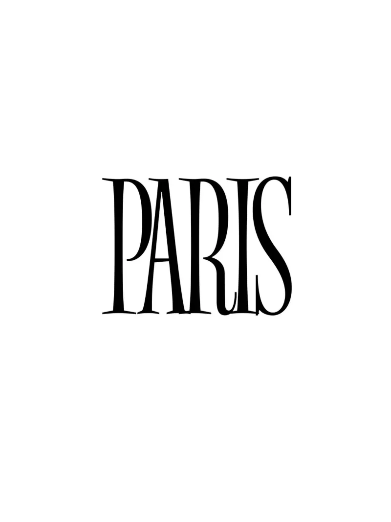 Paris 1 poster con telaio in plastica da The Type Club Tokyo
