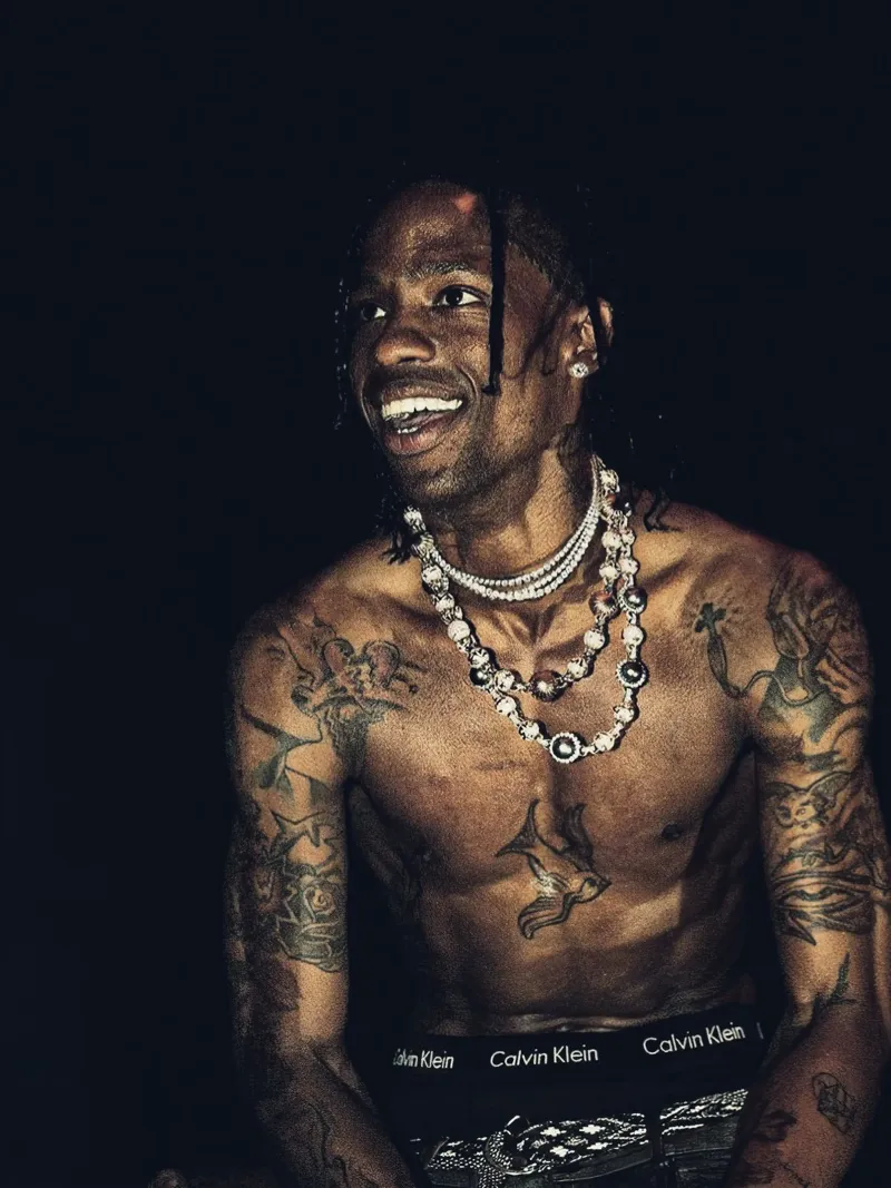 Travis Scott poster con telaio in legno da Musadad Shop