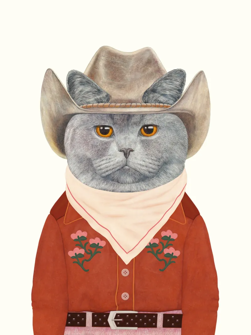 Gatto Cowboy - Inglese a pelo corto pellicola backlit da Animal Crew