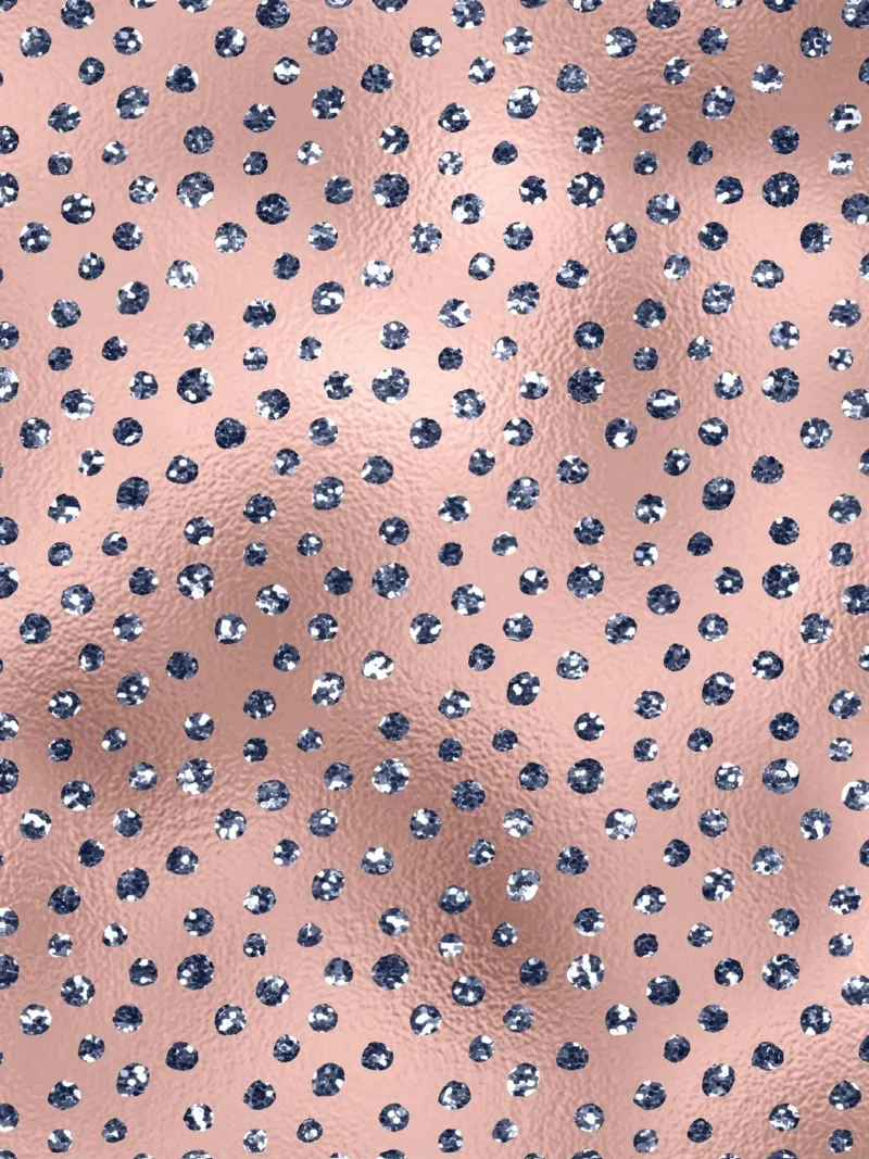 Blush & Navy 5 poster con telaio in alluminio da Yaso Design & Art