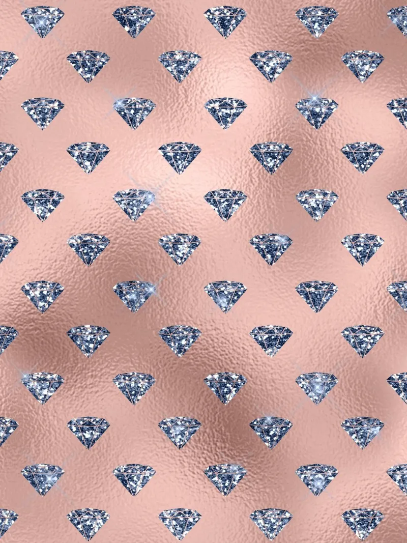 Blush & Navy 13 poster con telaio in alluminio da Yaso Design & Art