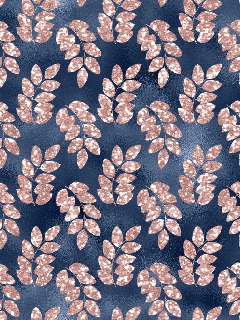 Blush & Navy 18 poster con telaio in alluminio da Yaso Design & Art