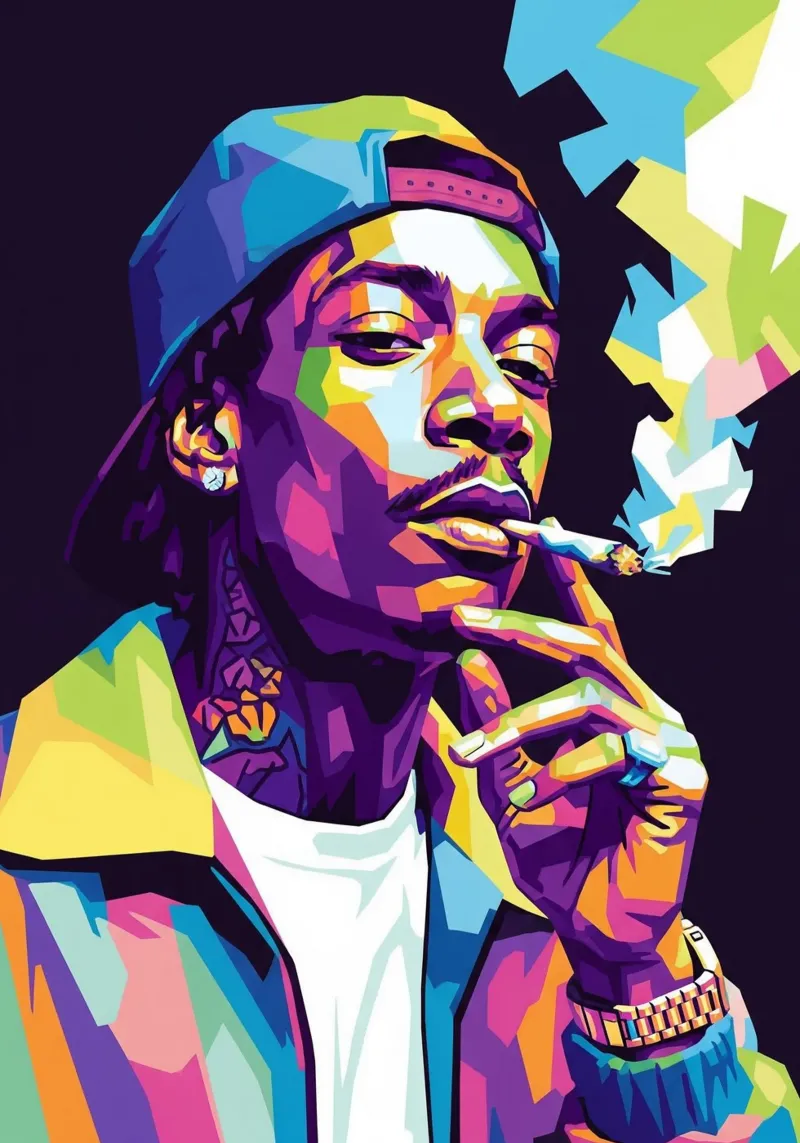 Wiz Khalifa si gode le sigarette #2 plexiglass da Hantamrata