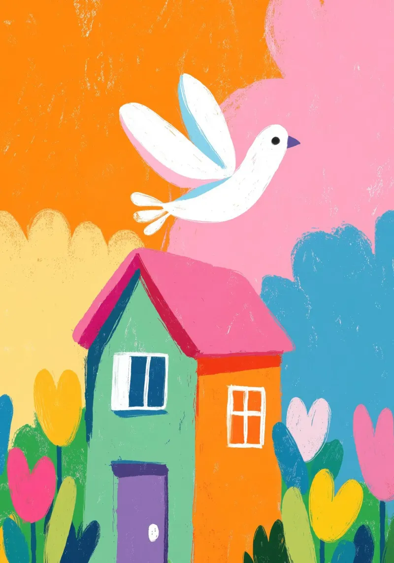 The Happy Little House poster da Kiara