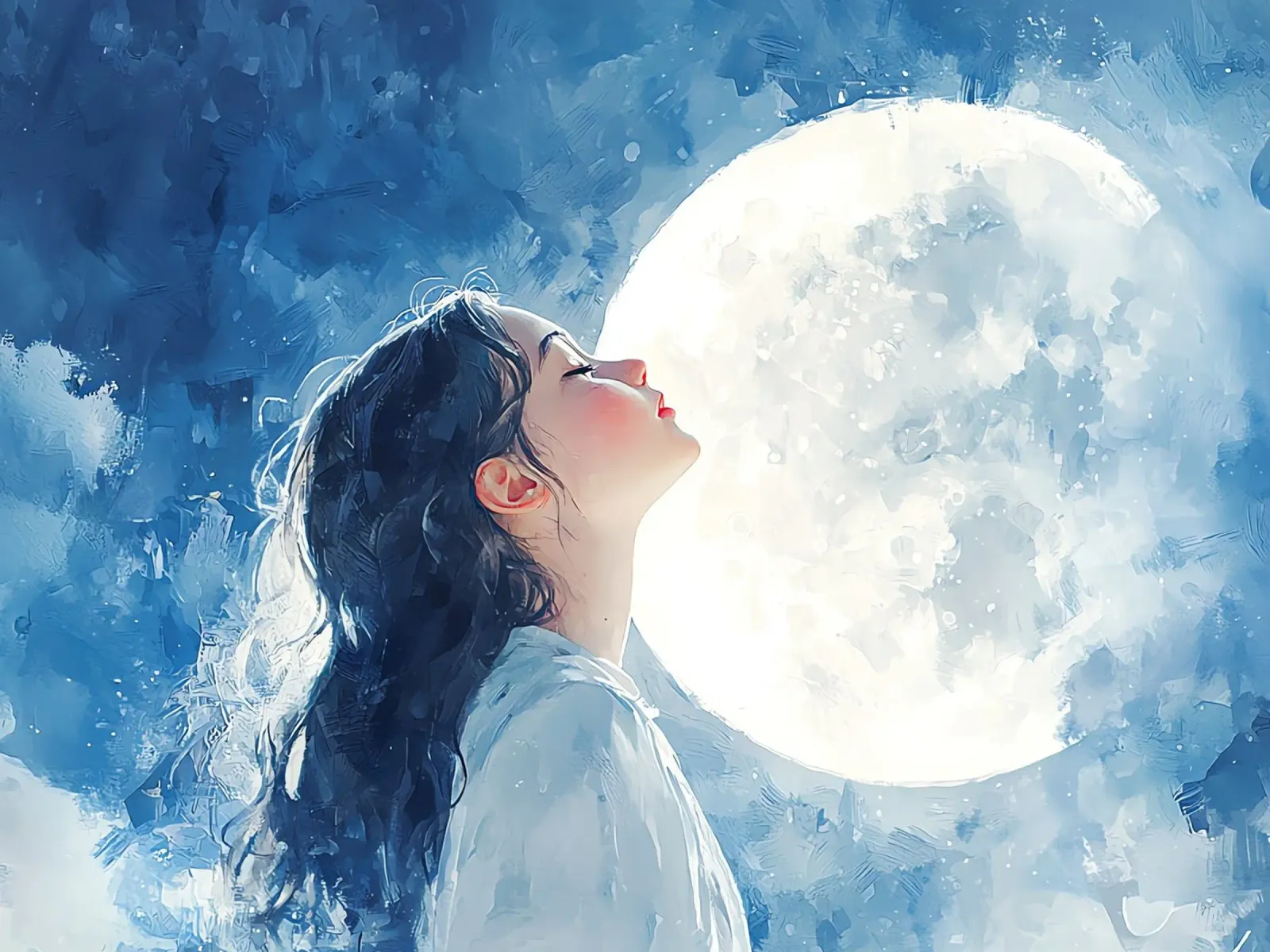Maanlicht canvas met Baklijst van Théïa's Fantasia World