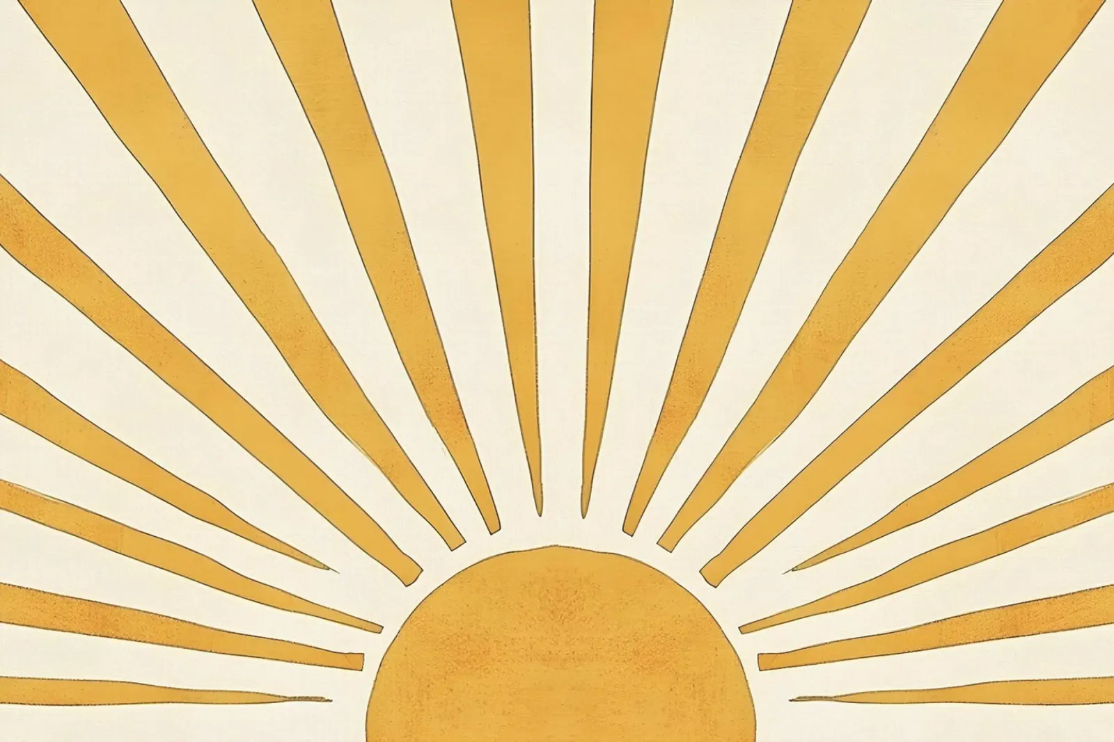 Raggi di sole, sole che fa capolino all'orizzonte, arte dell'alba poster con telaio in plastica da Vibrant Vintage Prints