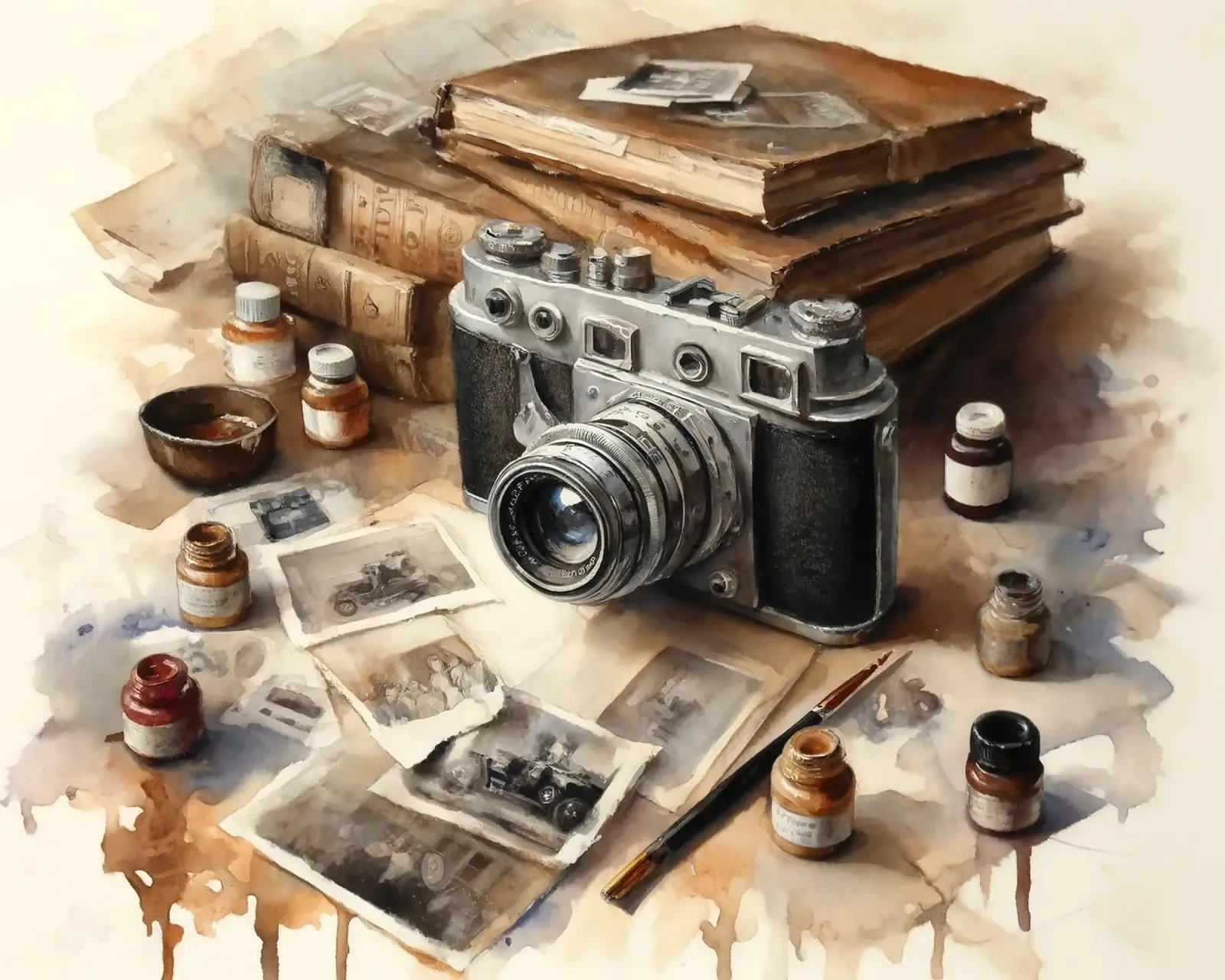 Timeless Camera and Memories canvas with Floater frame by Chromatic Fusion Studio