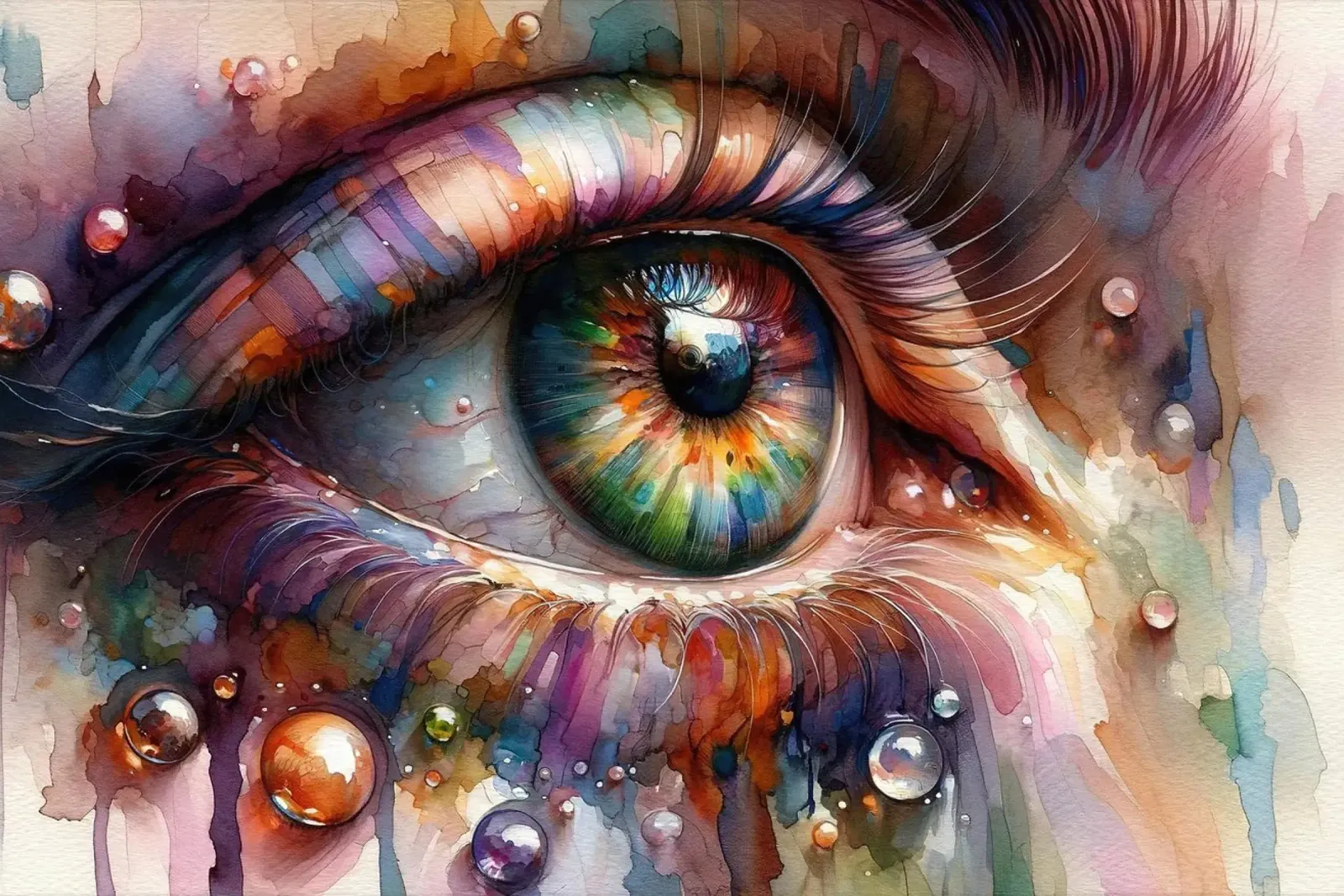 Visione vibrante per gli occhi poster da Chromatic Fusion Studio