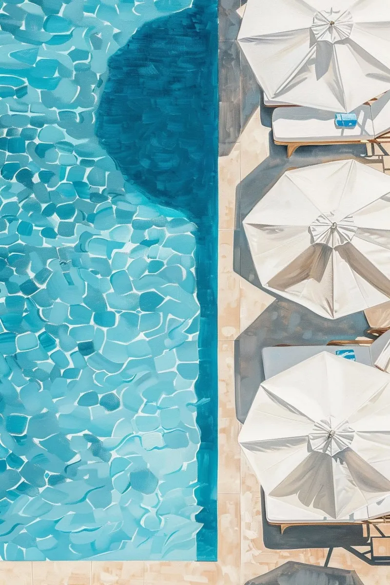Whispers of the Poolside alluminio dibond da Mosaic Dialogue