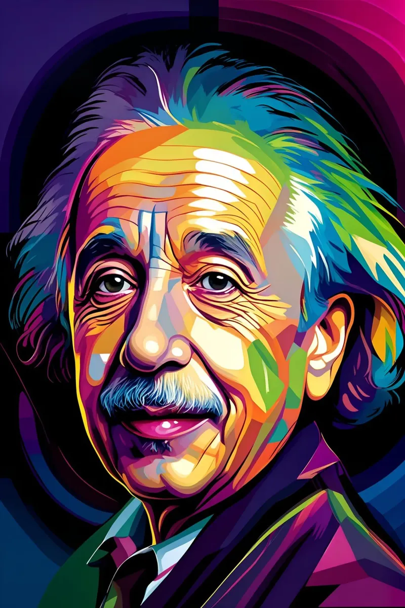 Albert Einstein art canvas by BONANZA