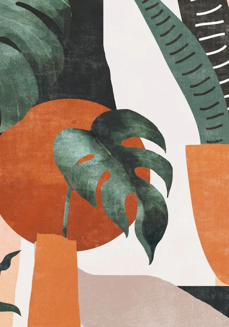 Arte astratta / Piante poster da ThingDesign