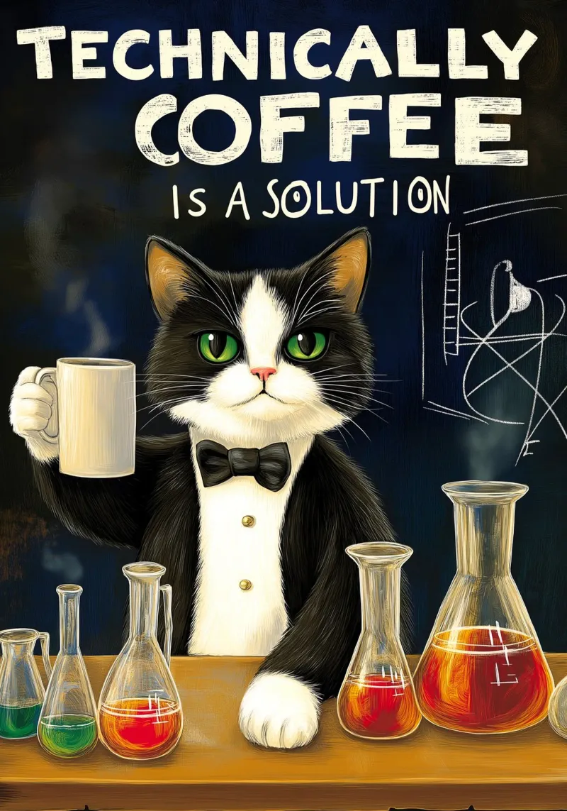 Tecnicamente il caffè è una soluzione poster con telaio in plastica da Fleur de Lys