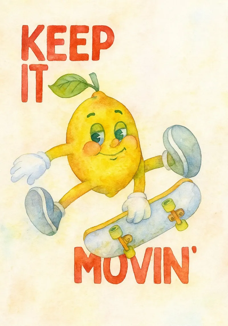 disegno in movimento poster con telaio in legno da muhidines