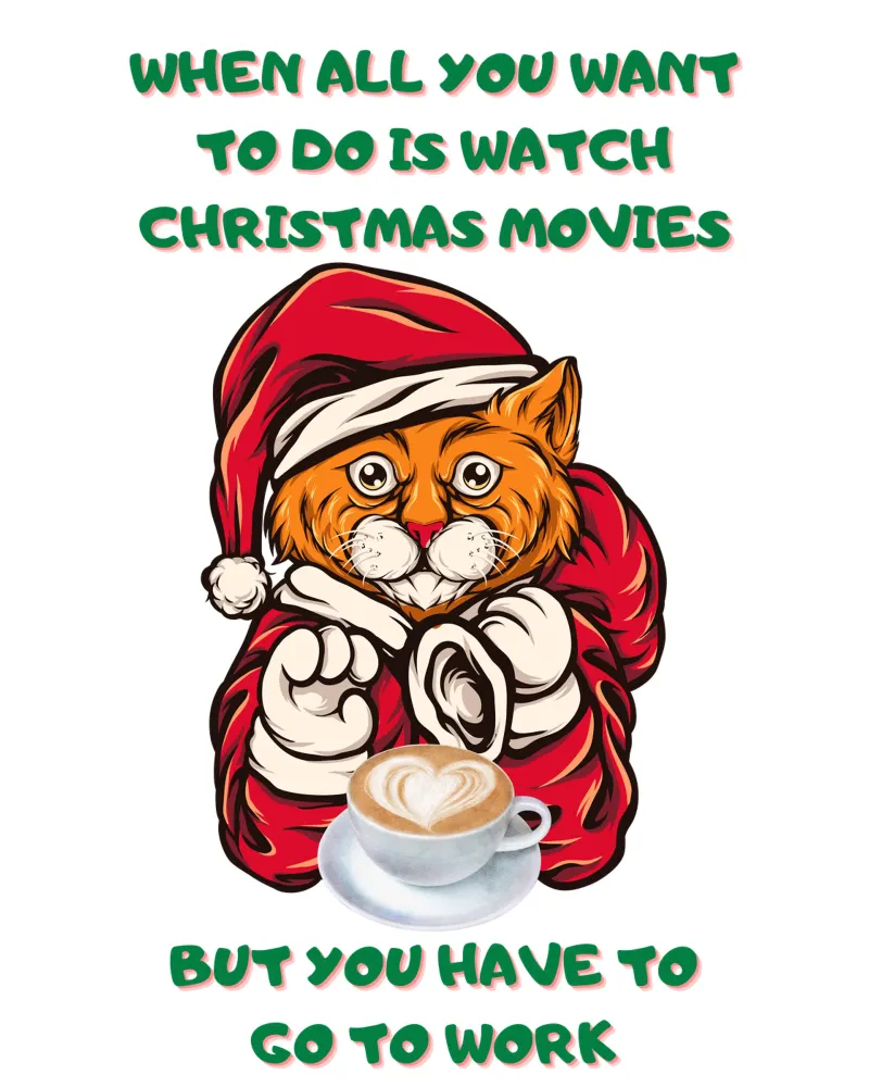 kerstfilm met kerstman canvas met Baklijst van muhidines
