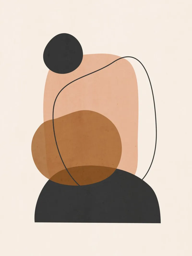 Minimale abstrakte Kunst 12 Hahnemühle von ThingDesign