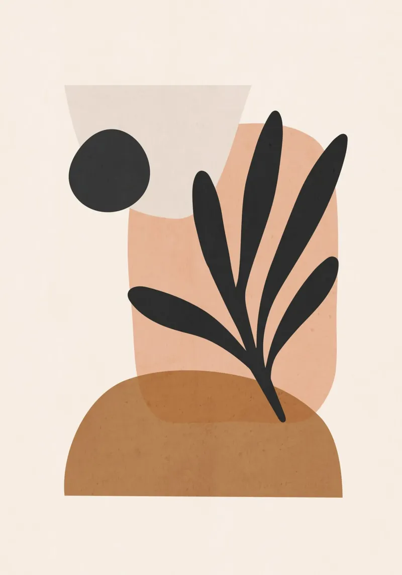 Art abstrait minimal 11 toile de ThingDesign