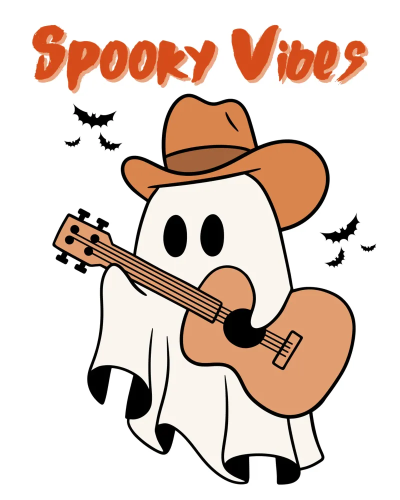 vibrazioni spettrali di Halloween poster con telaio in alluminio da muhidines