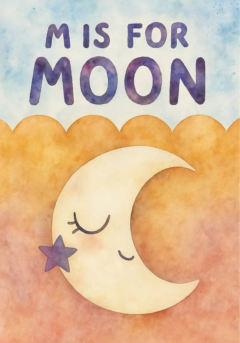 mis for moon drawing poster with aluminum frame by muhidines