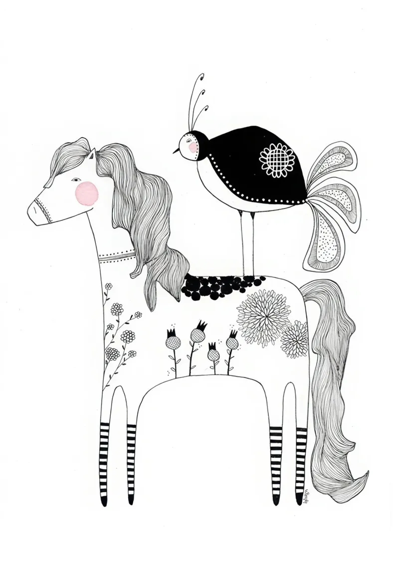 Bianca Peters - The dotted Horse poster da muench benjamin