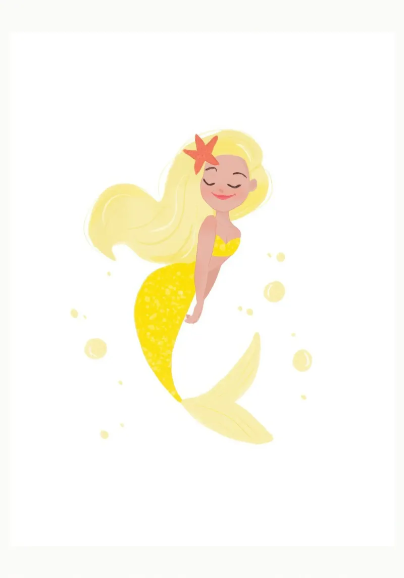 Elsa Bean - Sott'acqua poster con telaio in alluminio da muench benjamin