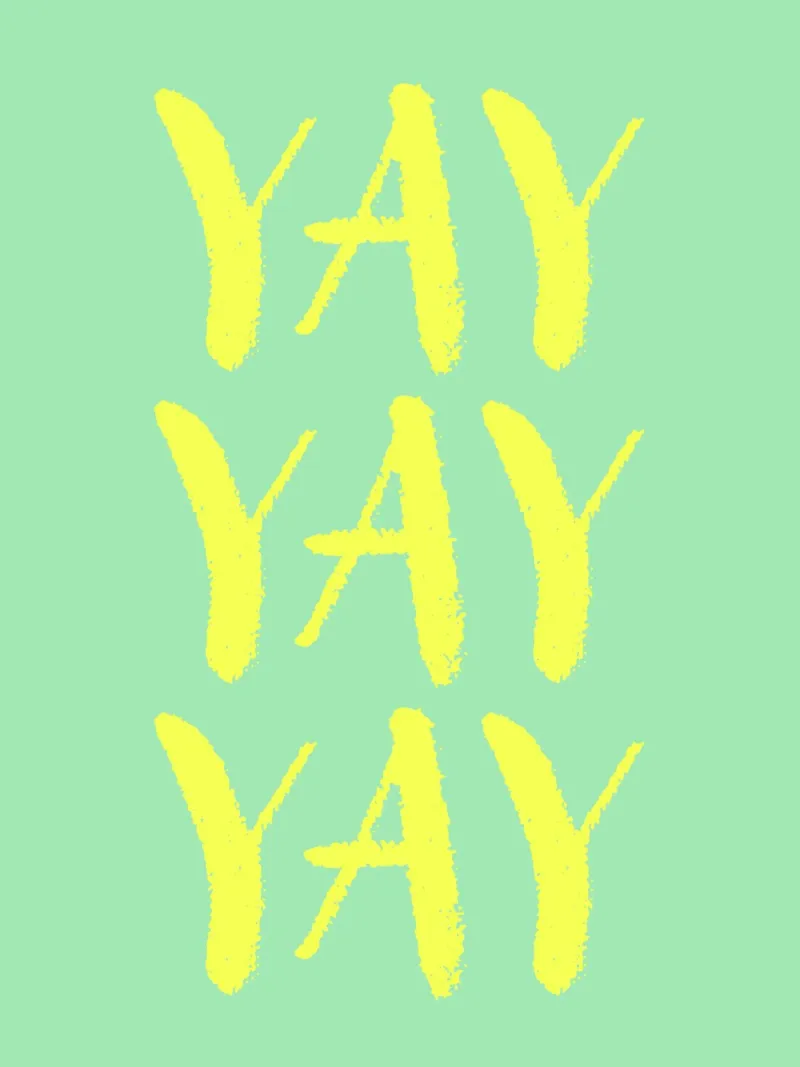 Yay 6 canvas with Floater frame by The Type Club Tokyo
