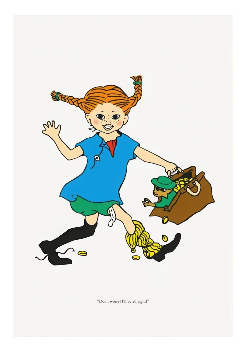 Pippi sta bene carta hahnemühle da Earl Beeman