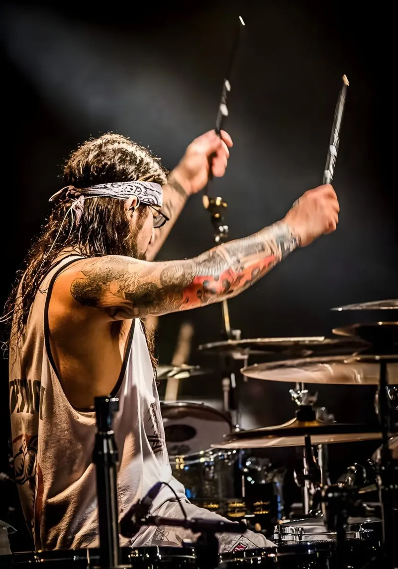 Mike Portnoy poster da Low poly art