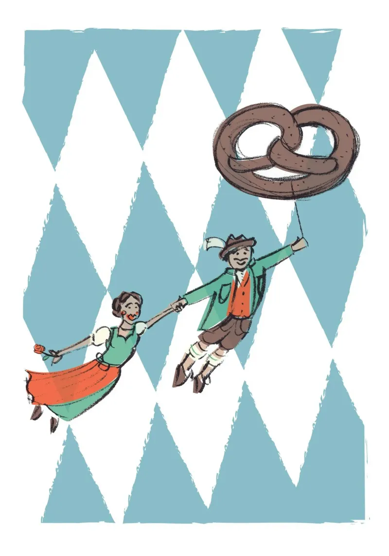 Wiesn celeste poster da Xaver & Friends