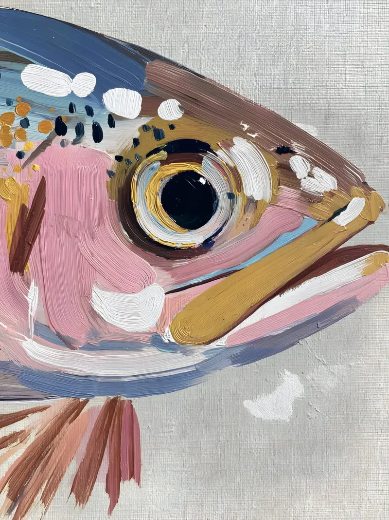 The Fish poster con telaio in alluminio da Gypsy Galleria