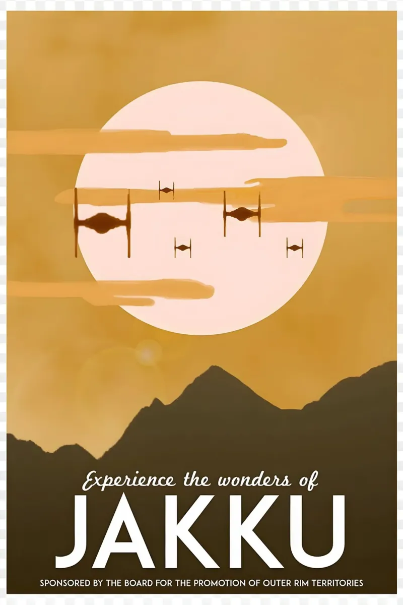 Experience The Wonders Of Jakku poster with plastic frame by Robert Hoff
