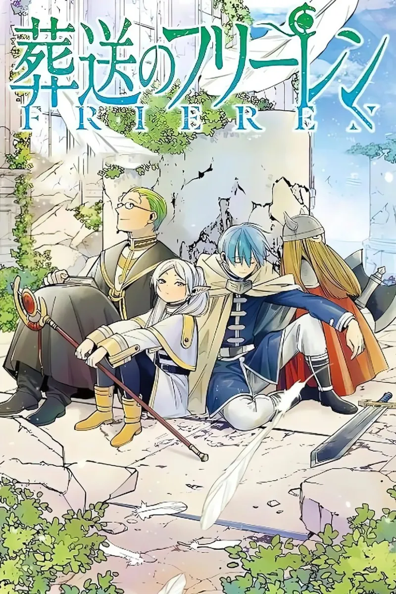 Sousou No Frieren canvas met Baklijst van donald shop