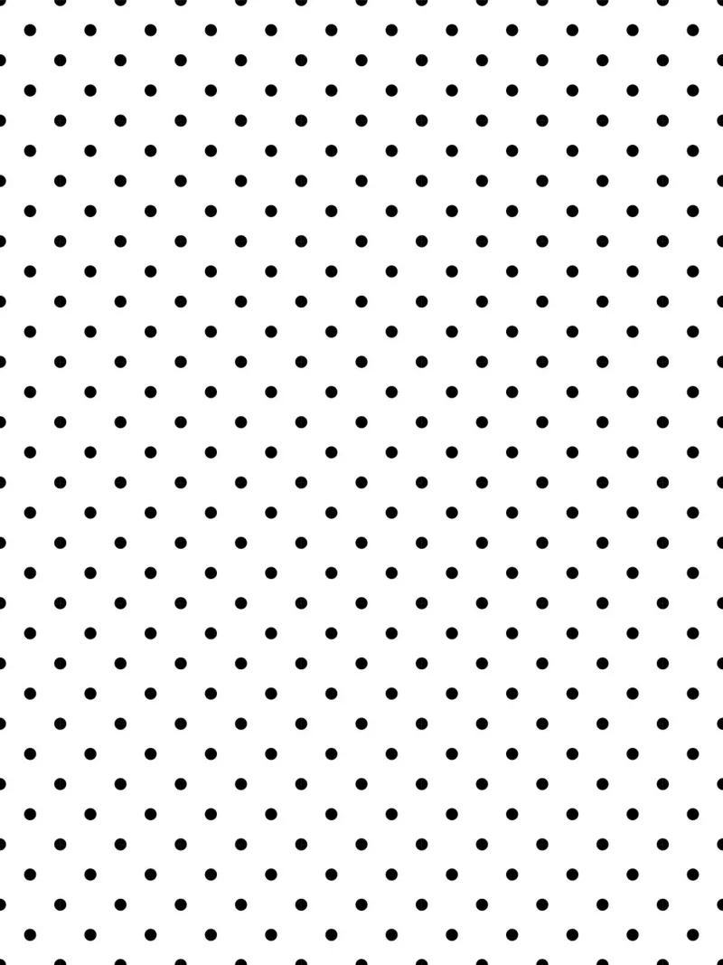 Minimal Basic Polka Dots | Schwarz auf Weiß Acryl-Glas von Beauty in Simplicity
