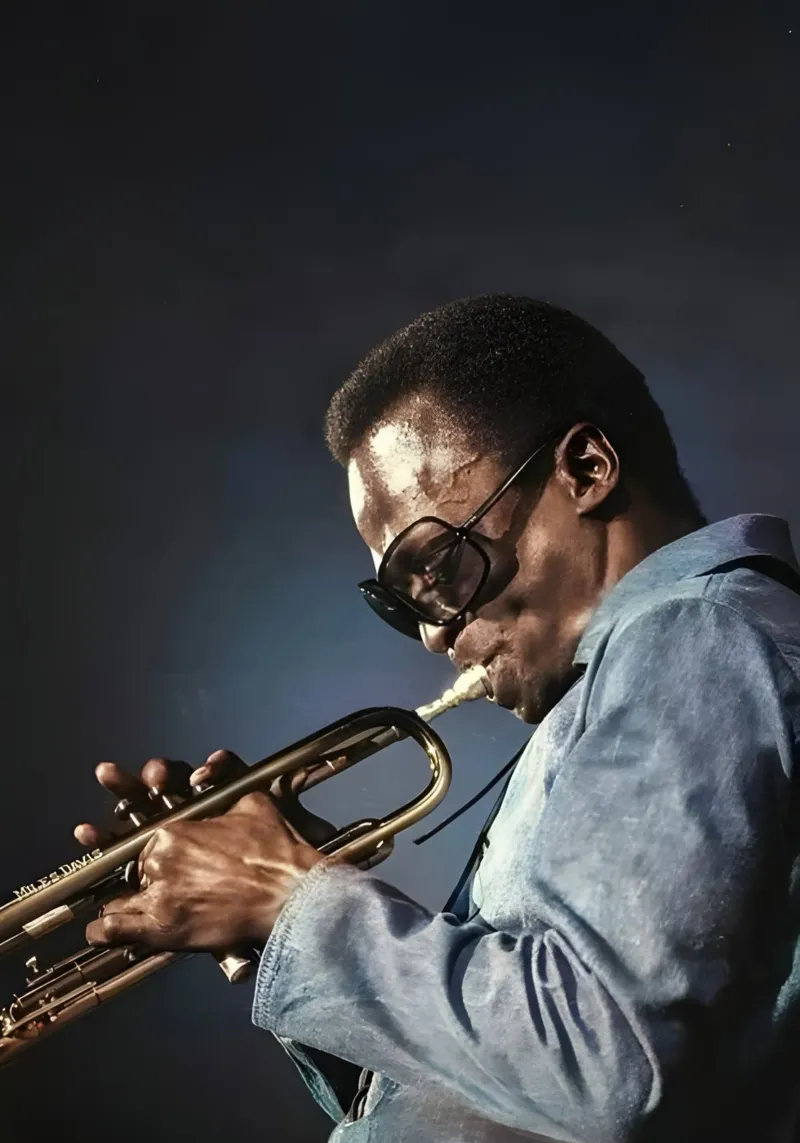 Miles Davis poster da Low poly art