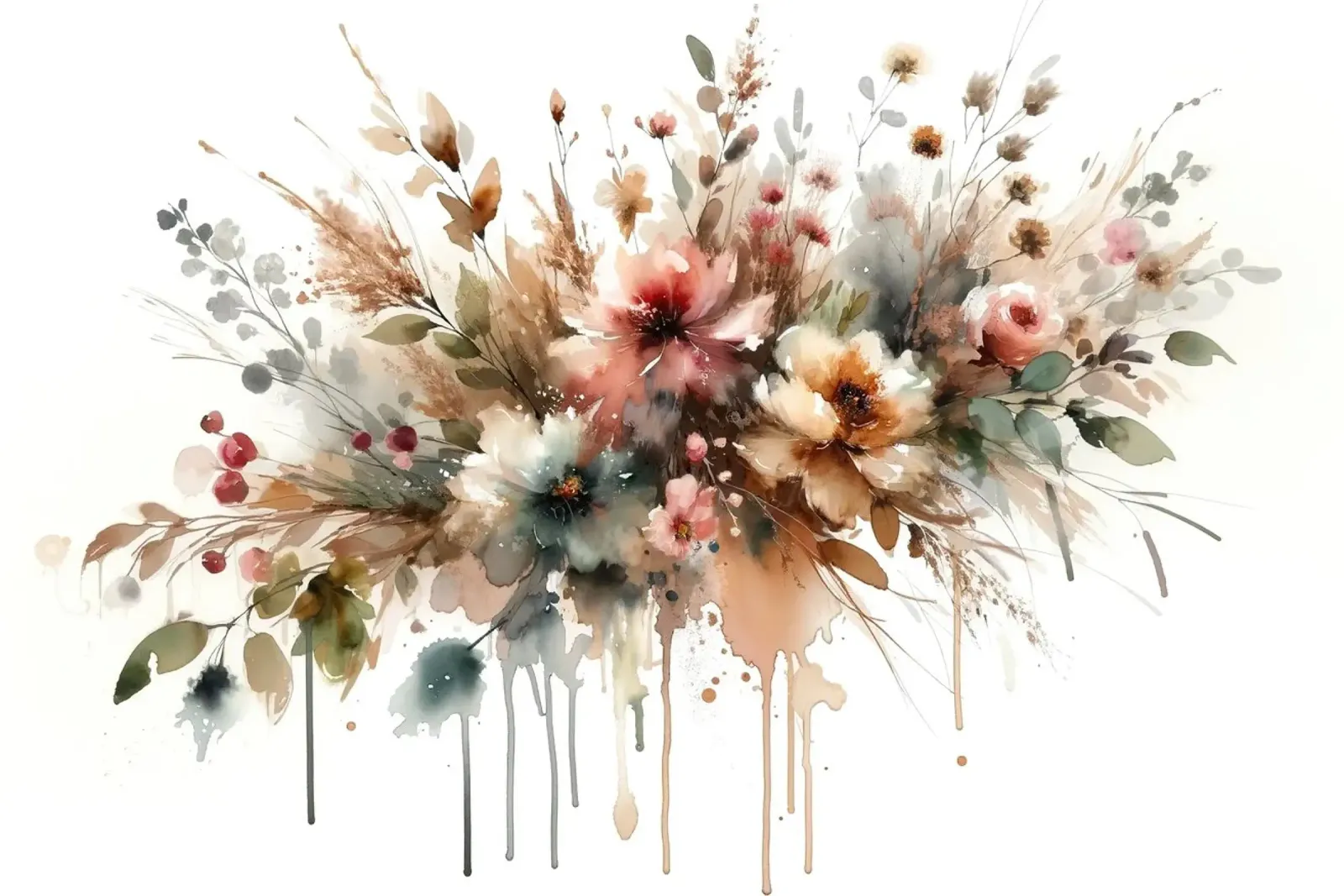 Sprazzi di fiori stravaganti poster da Chromatic Fusion Studio