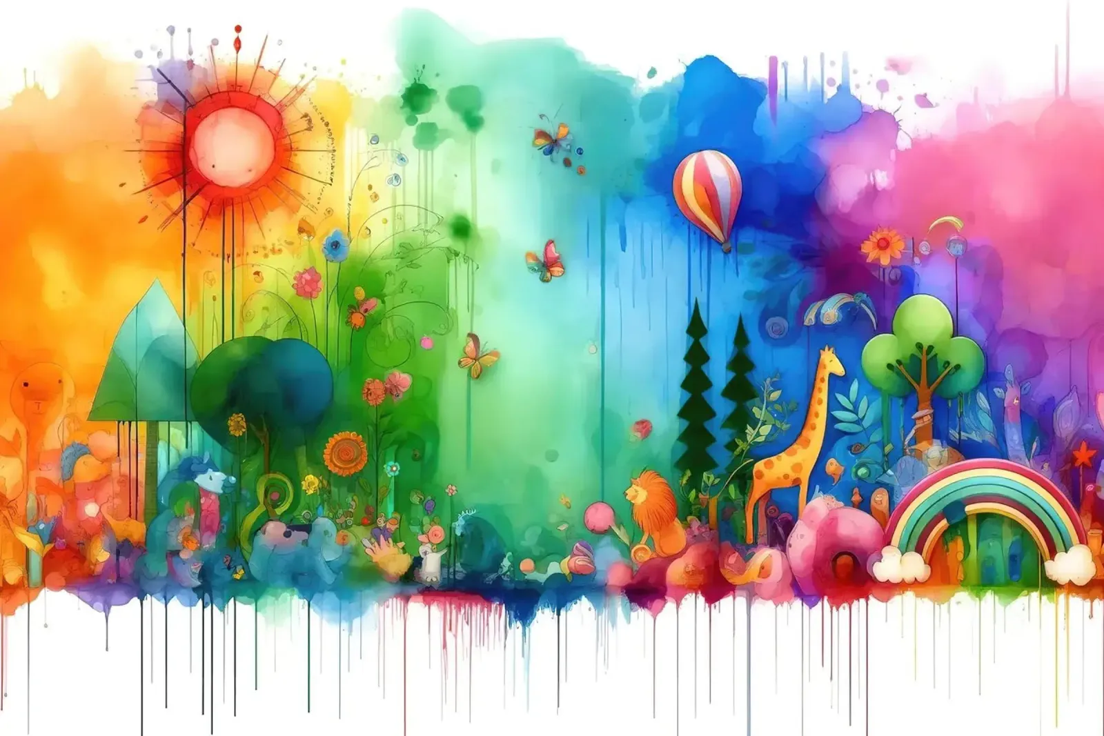 Un estroso paese delle meraviglie per un'immaginazione gioiosa poster con telaio in plastica da Chromatic Fusion Studio