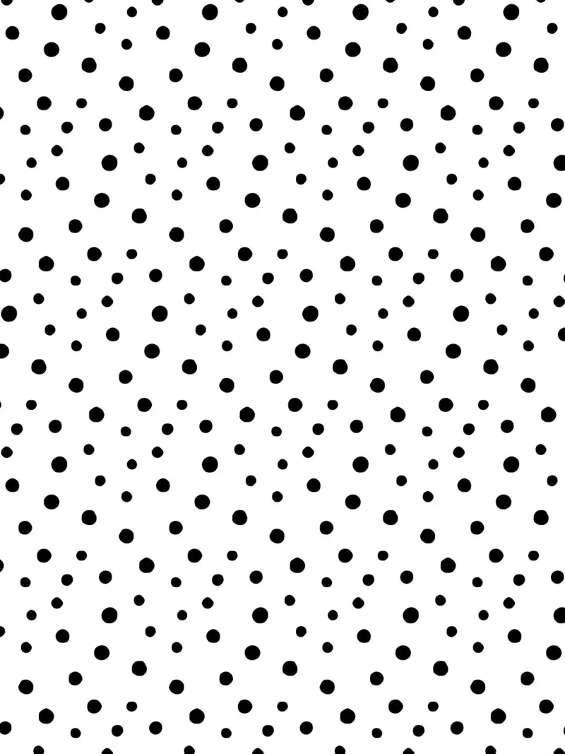 Minimal Chic Disegnato a mano a pois | Nero su bianco pellicola backlit da Beauty in Simplicity