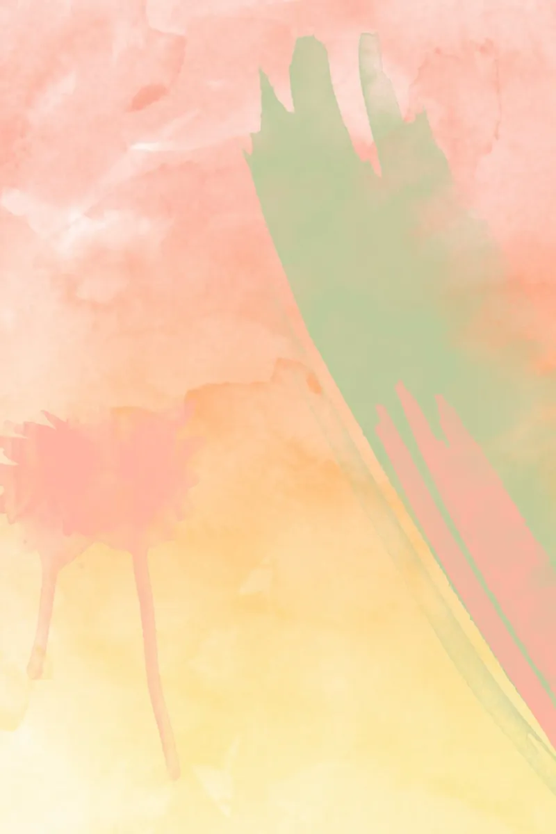 Aquarell-Kleks poster con telaio in legno da AESTHETIC VIBES by Isabel