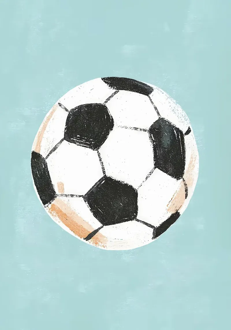 pallone da calcio pallone sportivo poster con telaio in alluminio da Leonard R Sadler