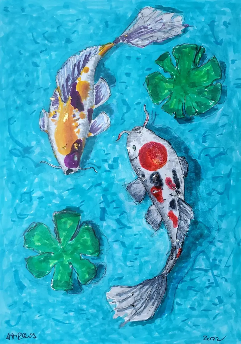 2 koi poster da Martin Ahrens