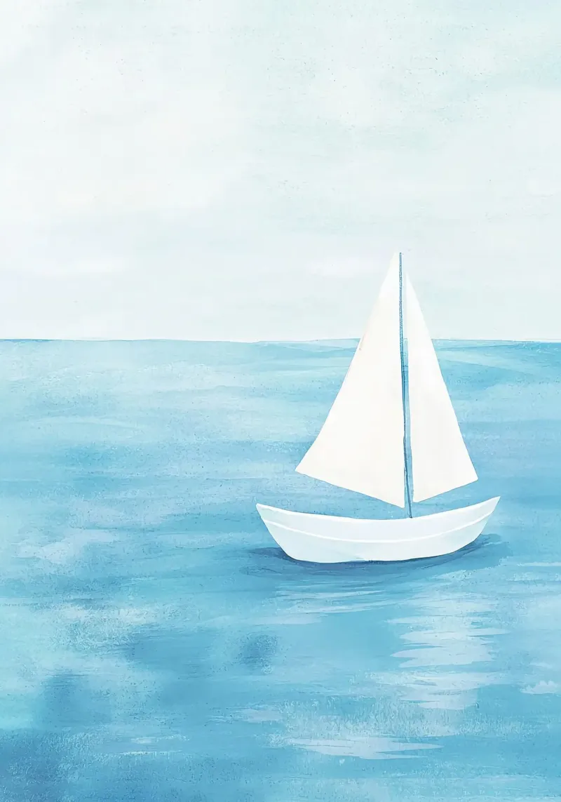 barca a vela mare vela poster da Fletcher M Henry