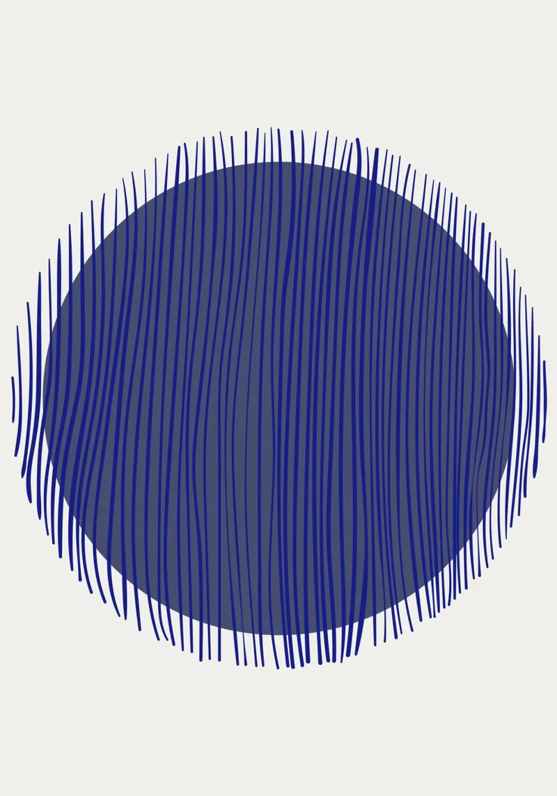 Minimal Rhythm poster con telaio in alluminio da RS LAB STUDIO