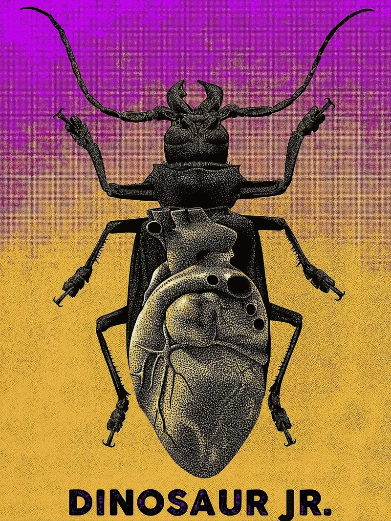 Dinosaur Jr band poster da van hellen